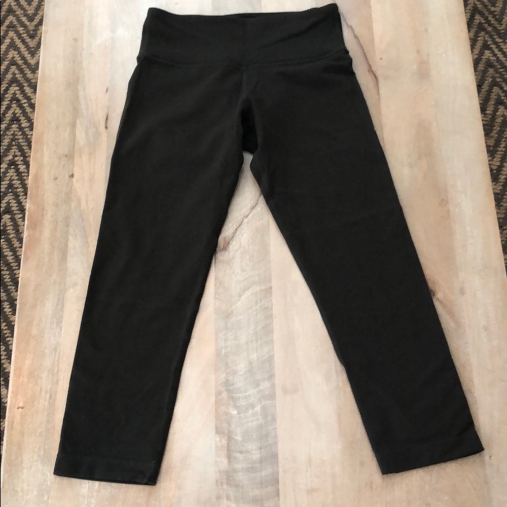 Lululemon Wunder Under Crop Olive Green - 2